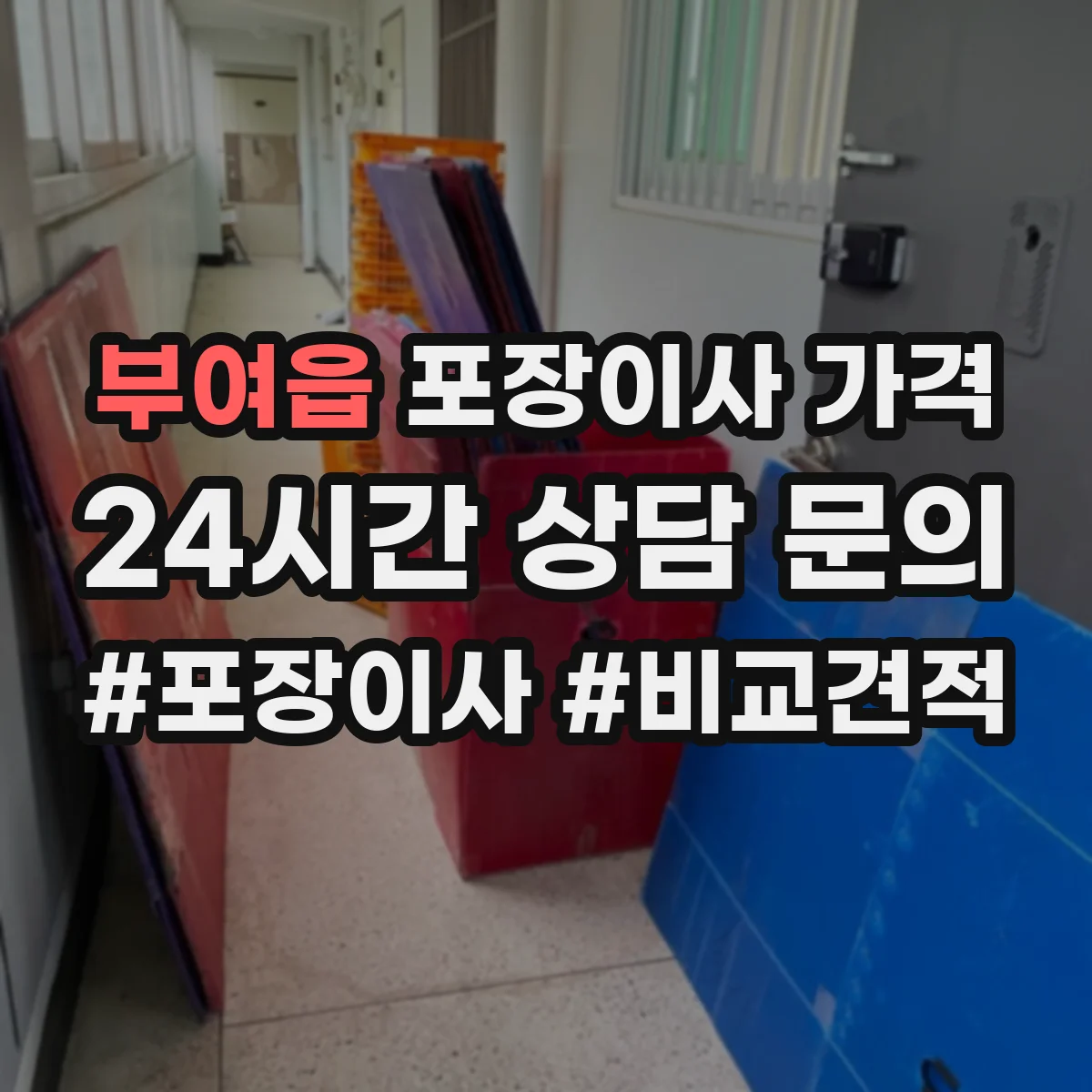 부여읍 포장이사 가격
