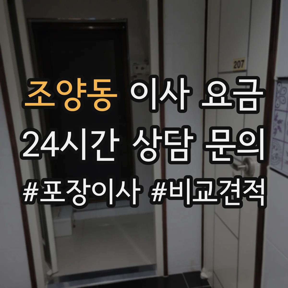 조양동 이사 요금
