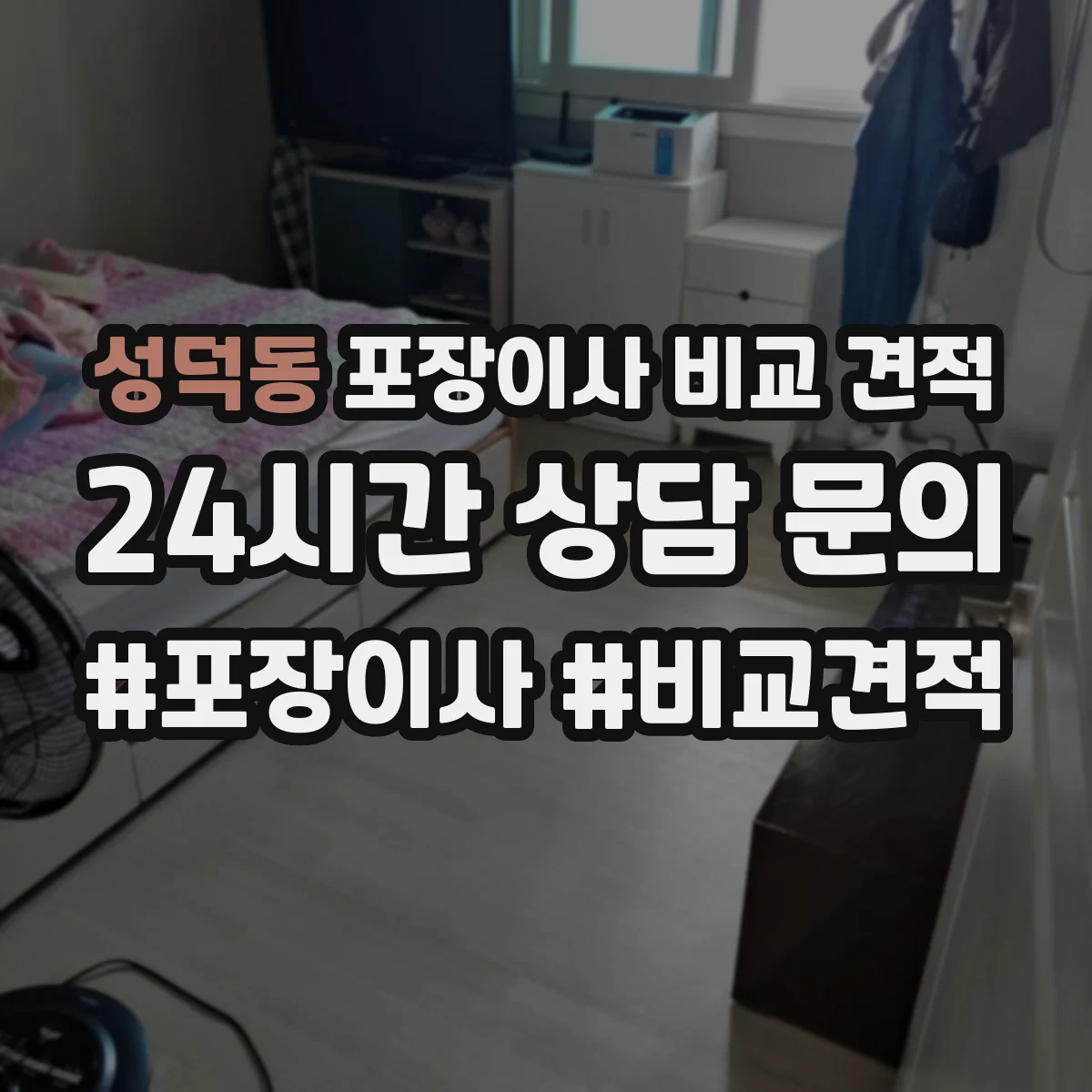 성덕동 포장이사 비교 견적