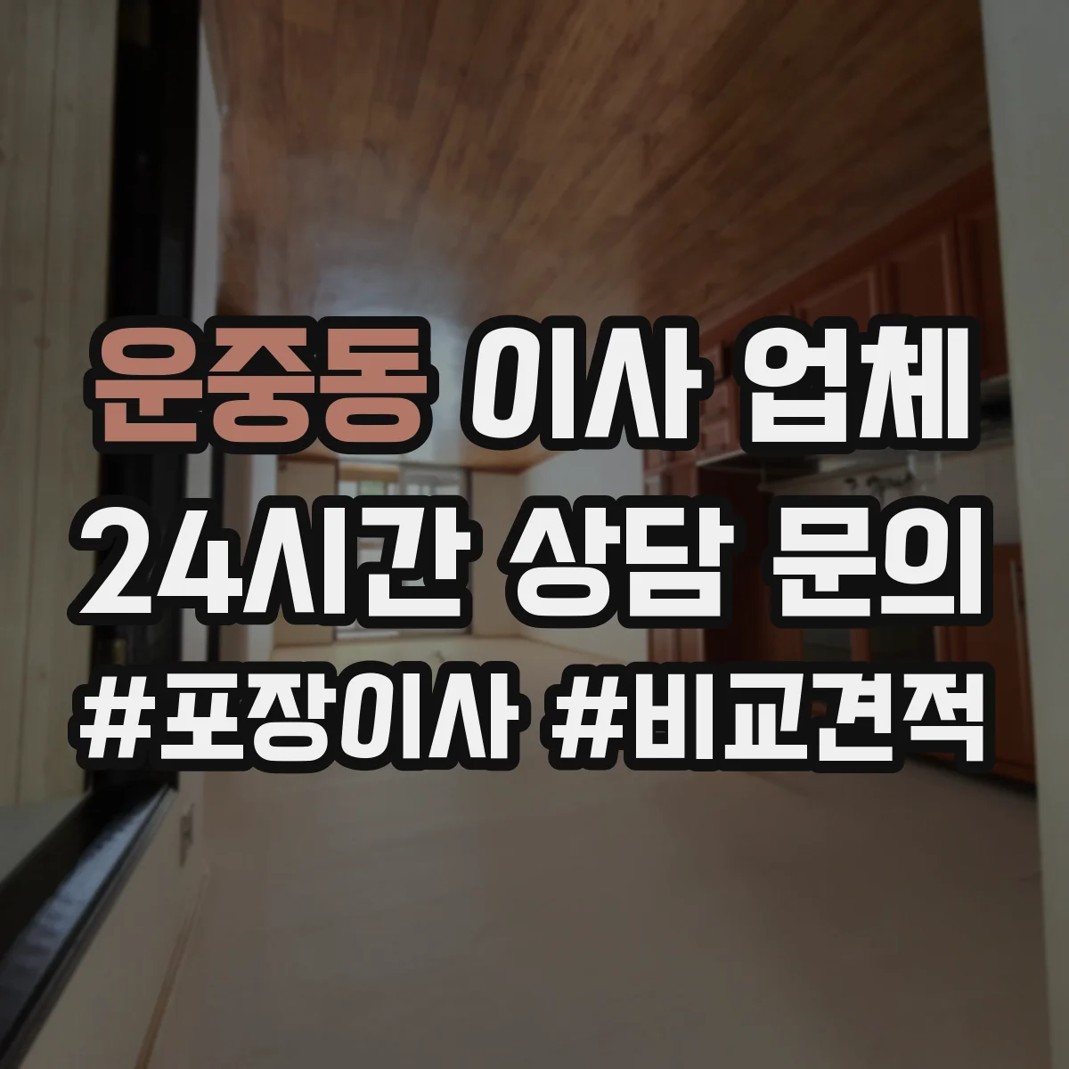 운중동 이사 업체