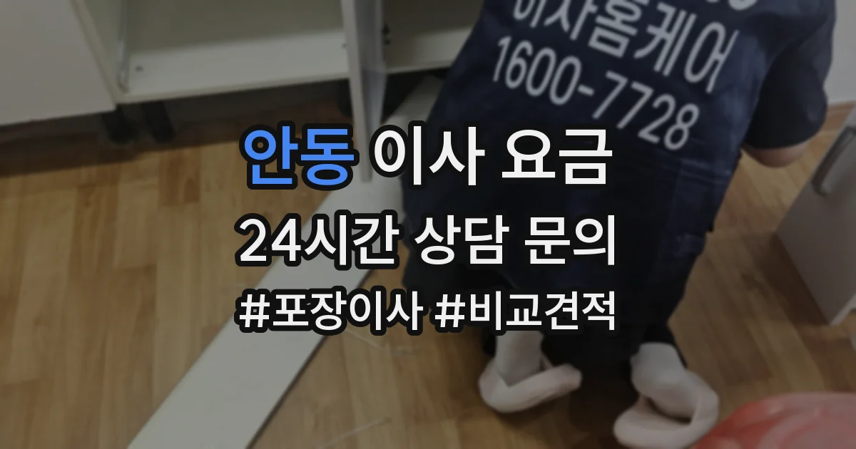 안동 이사 요금