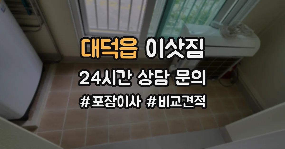 대덕읍 이삿짐