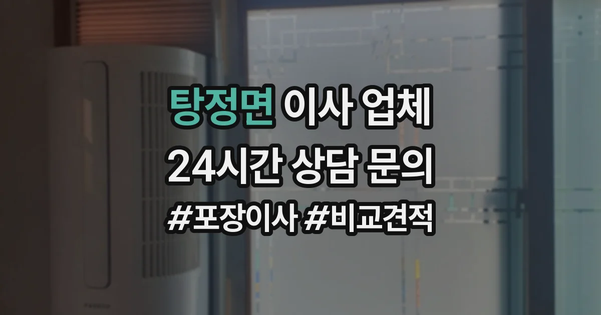 탕정면 이사 업체