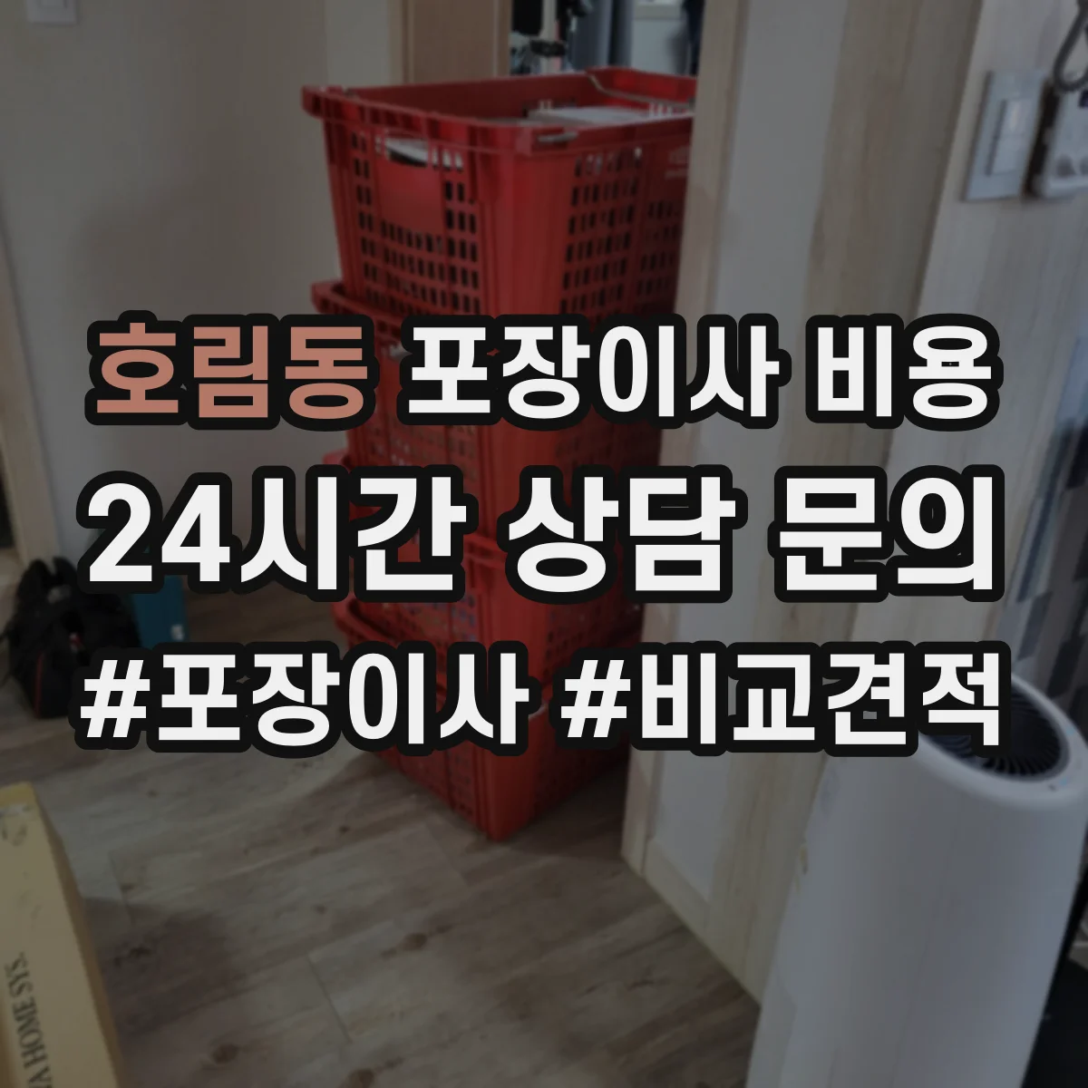 호림동 포장이사 비용