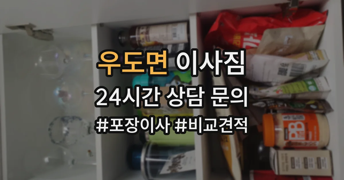 우도면 이사짐