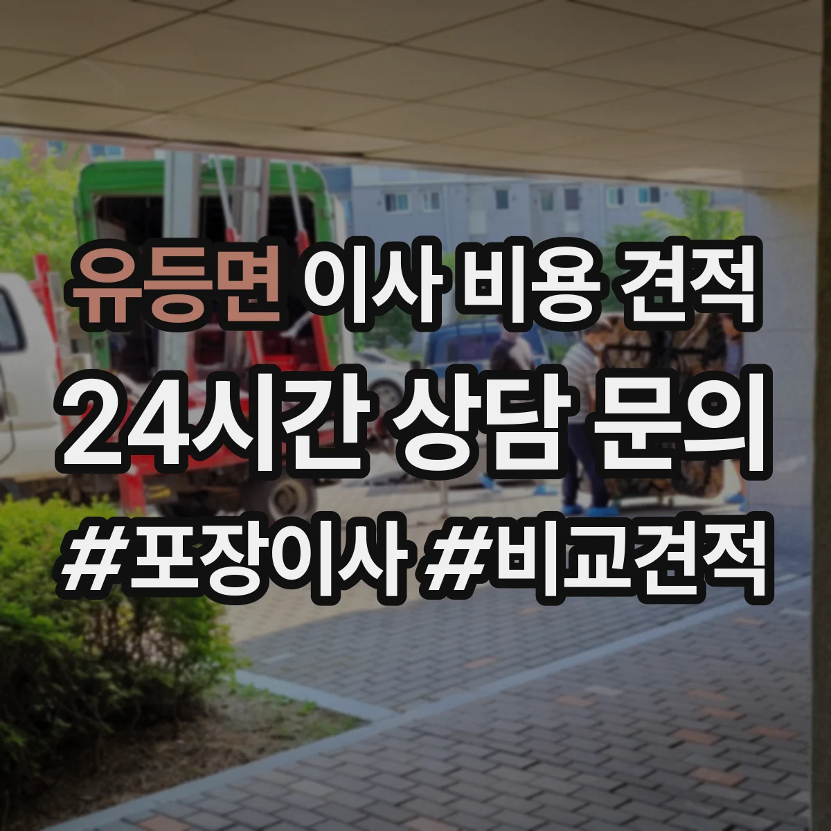 유등면 이사 비용 견적