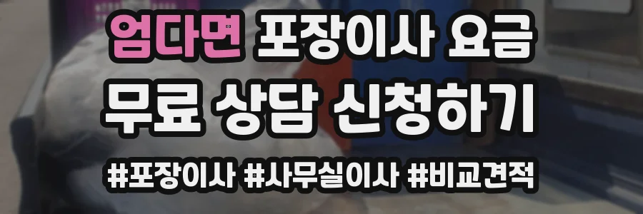 엄다면 포장이사 요금