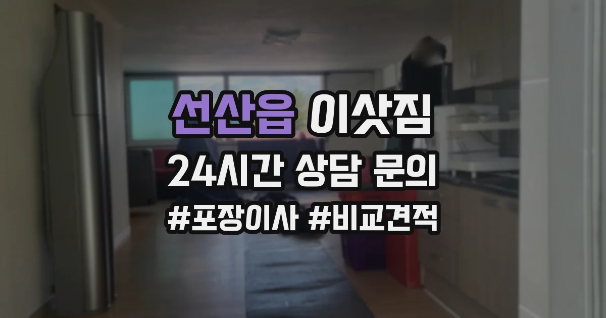 선산읍 이삿짐