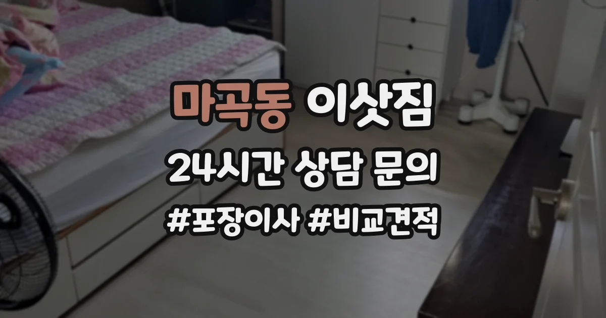 마곡동 이삿짐