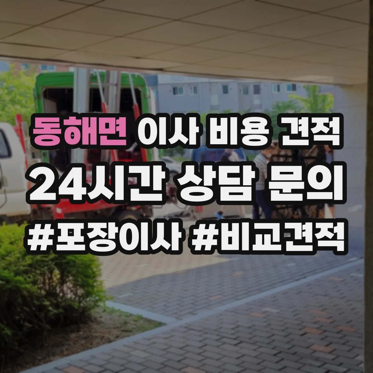 동해면 이사 비용 견적