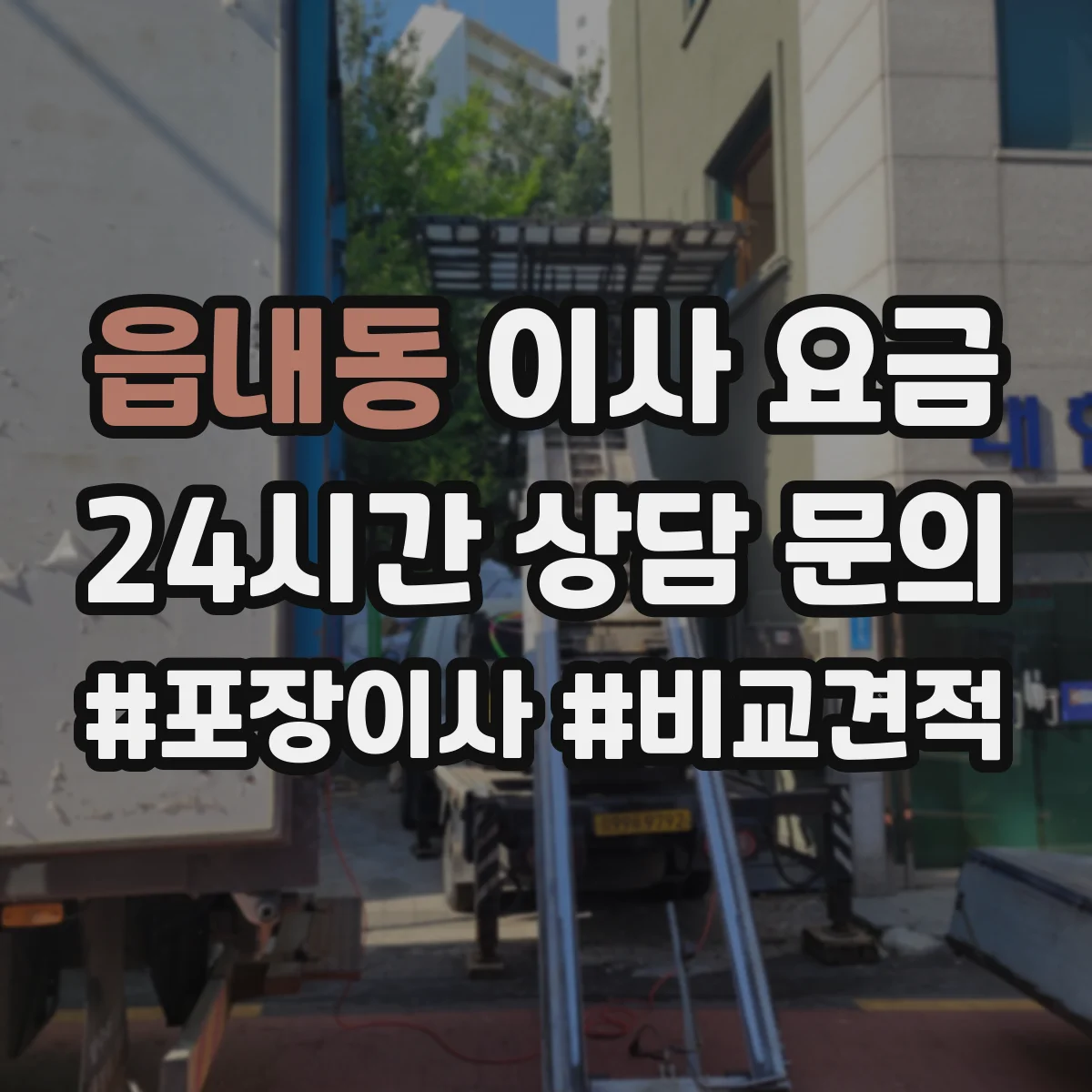 읍내동 이사 요금