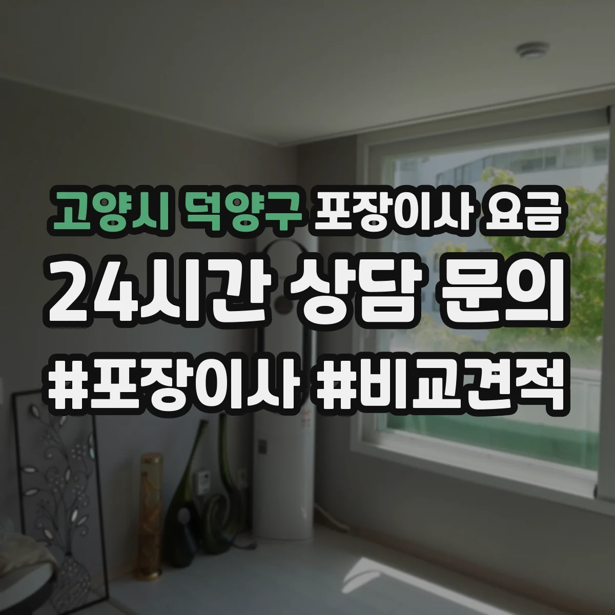 고양시 덕양구 포장이사 요금
