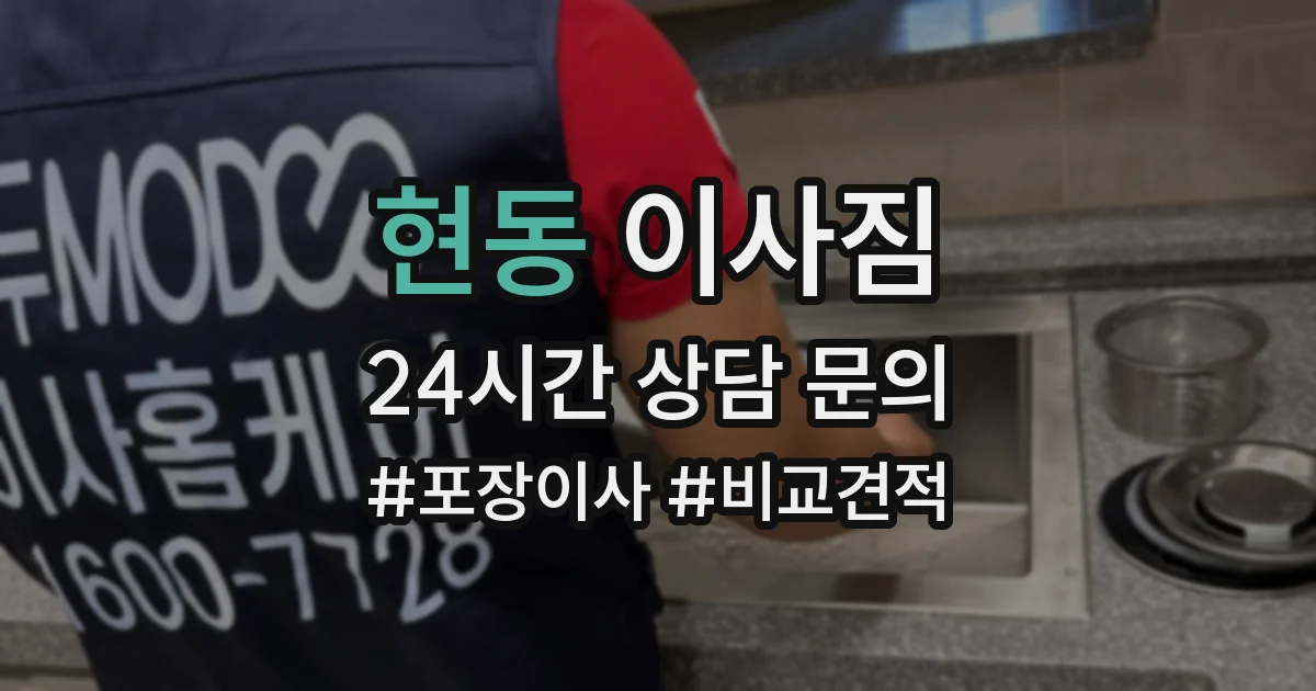현동 이사짐