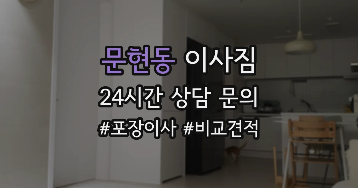 문현동 이사짐