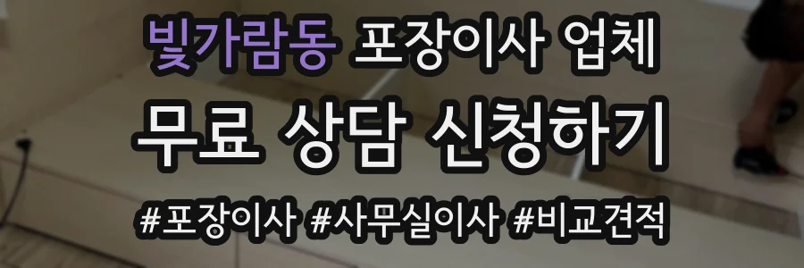 빛가람동 포장이사 업체