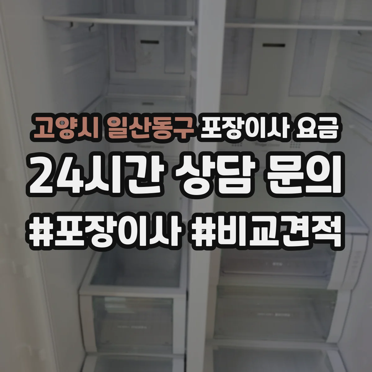 고양시 일산동구 포장이사 요금