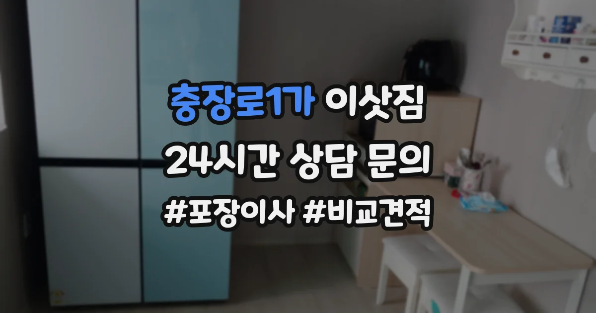 충장로1가 이삿짐