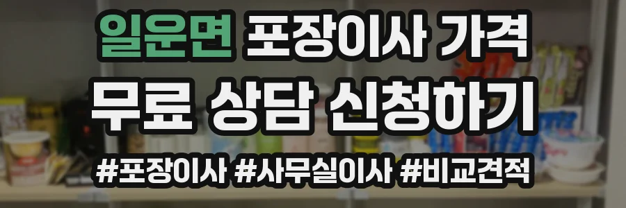 일운면 포장이사 가격