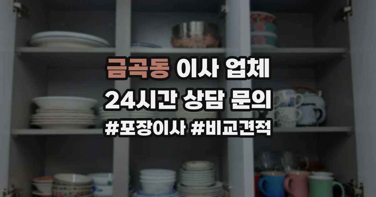 금곡동 이사 업체
