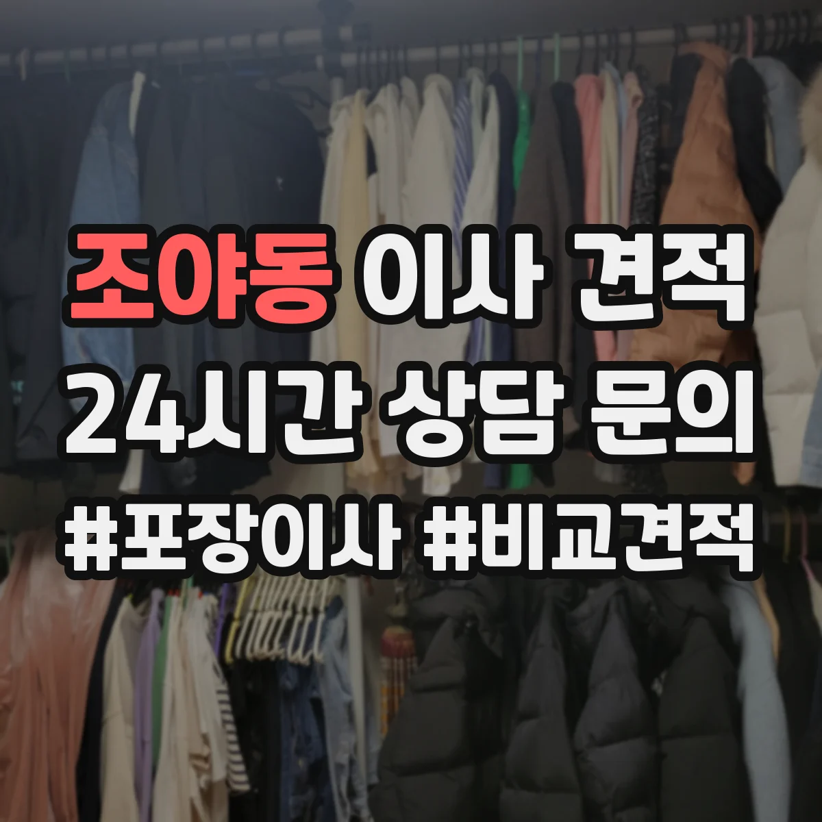 조야동 이사 견적