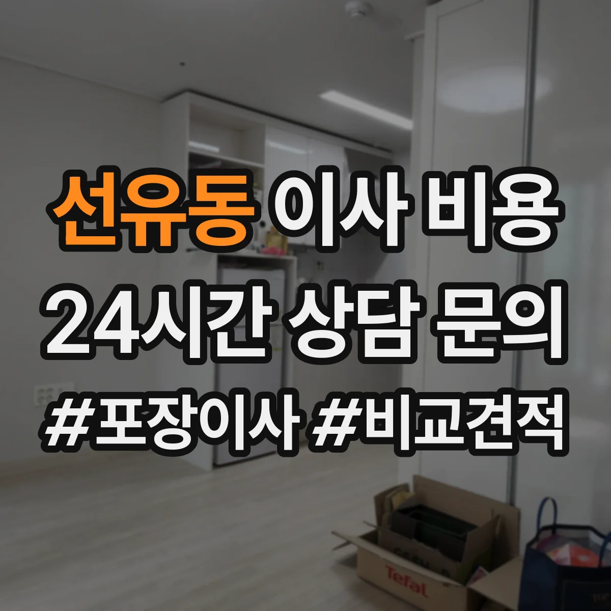 선유동 이사 비용