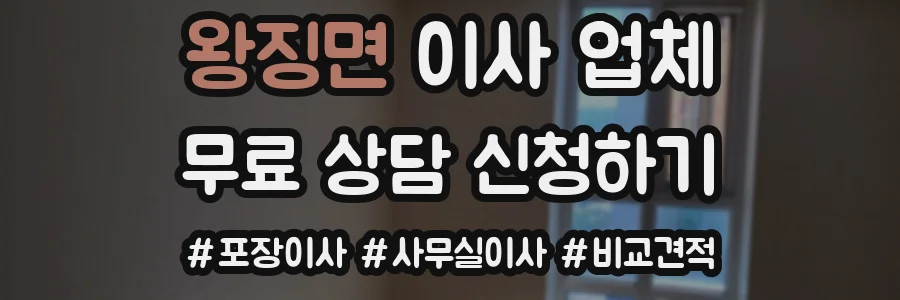 왕징면 이사 업체