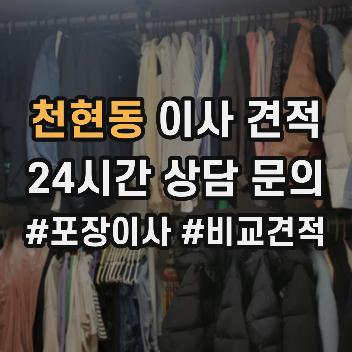 천현동 이사 견적