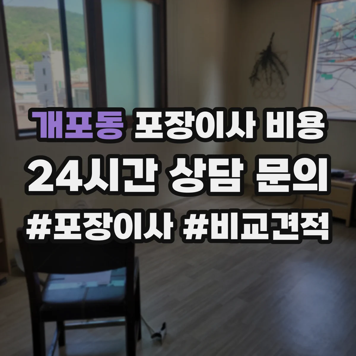 개포동 포장이사 비용
