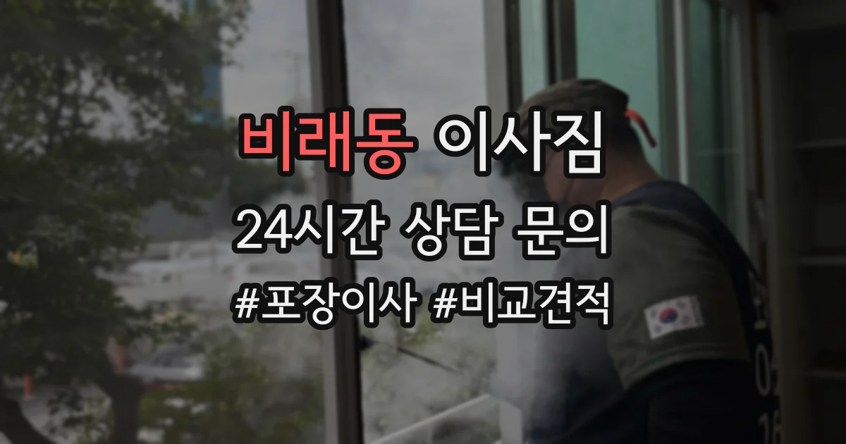 비래동 이사짐