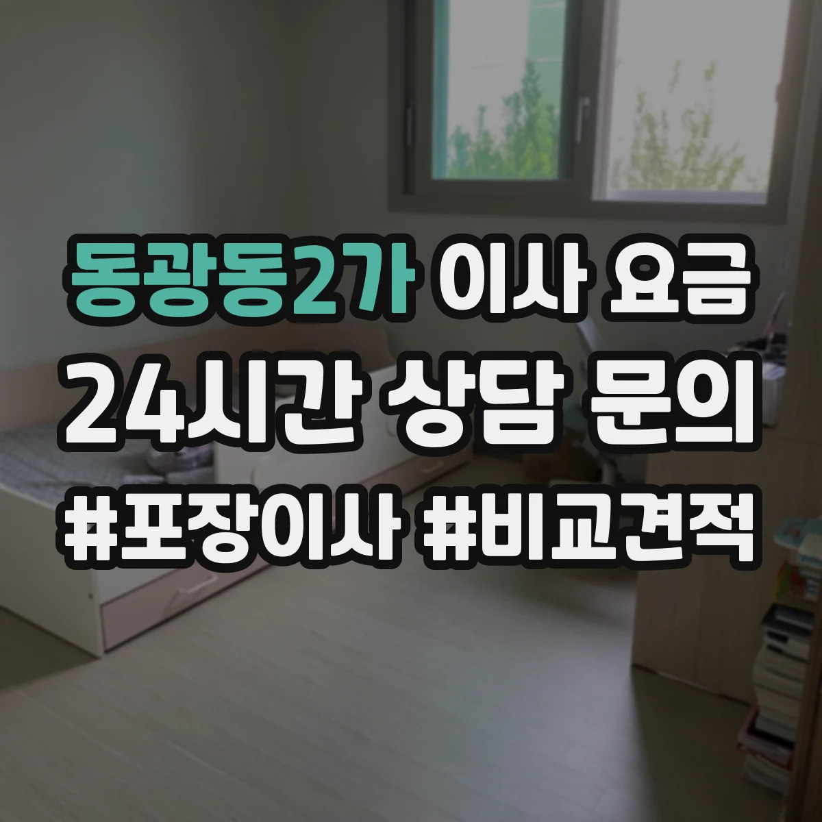 동광동2가 이사 요금