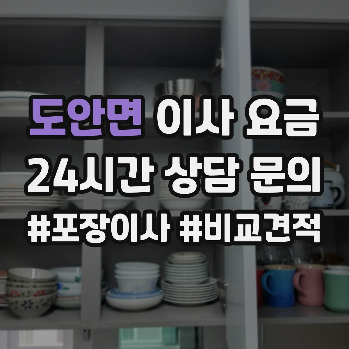 도안면 이사 요금