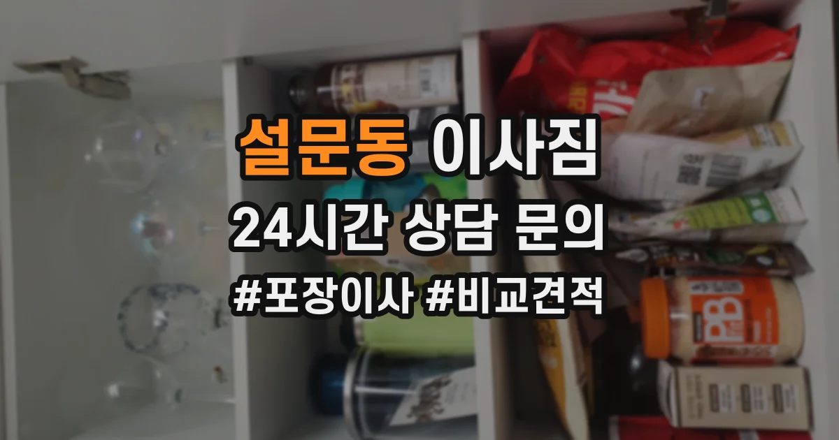 설문동 이사짐
