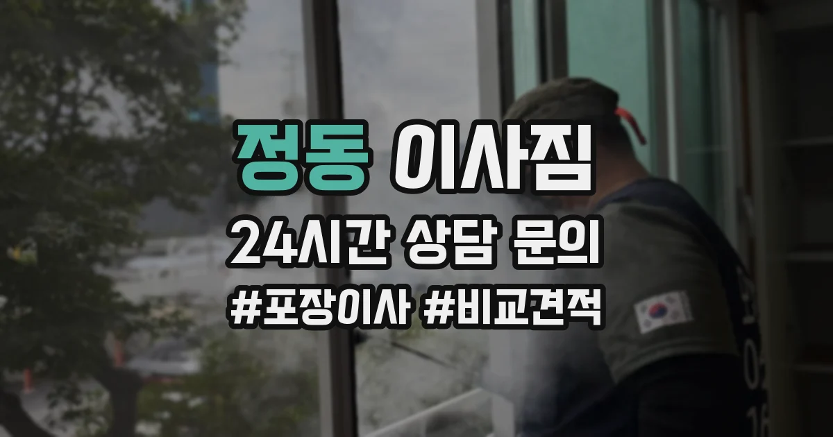 정동 이사짐