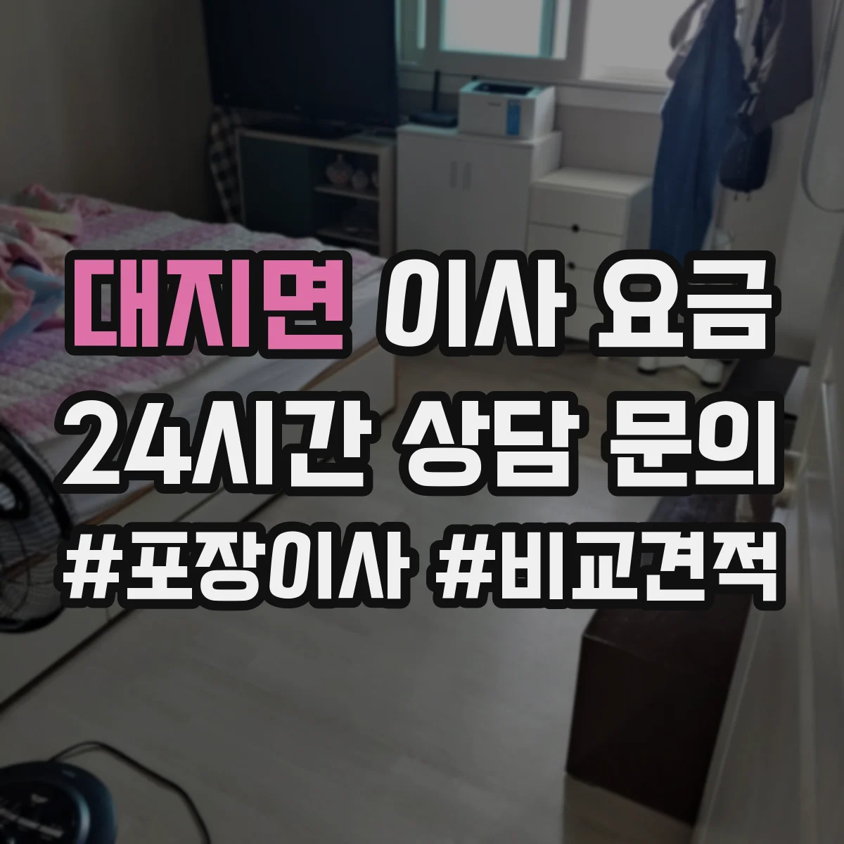 대지면 이사 요금