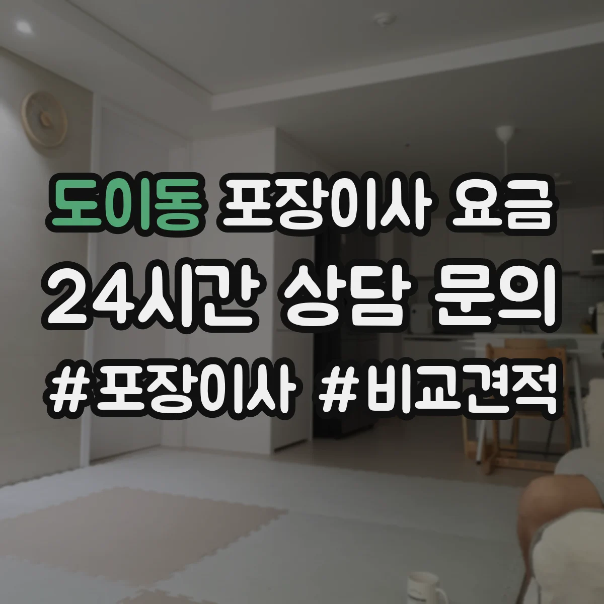 도이동 포장이사 요금