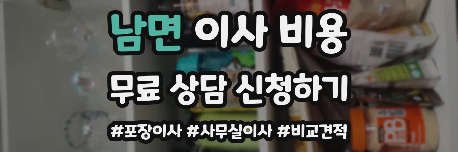 남면 이사 비용