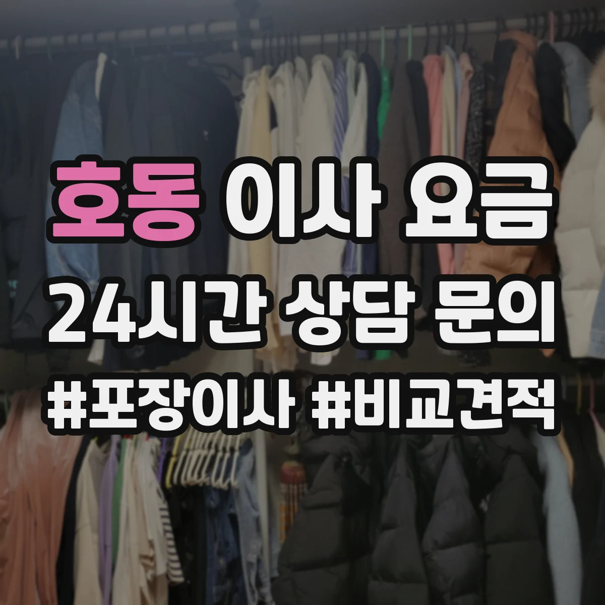 호동 이사 요금