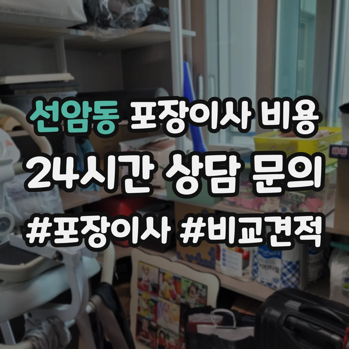 선암동 포장이사 비용