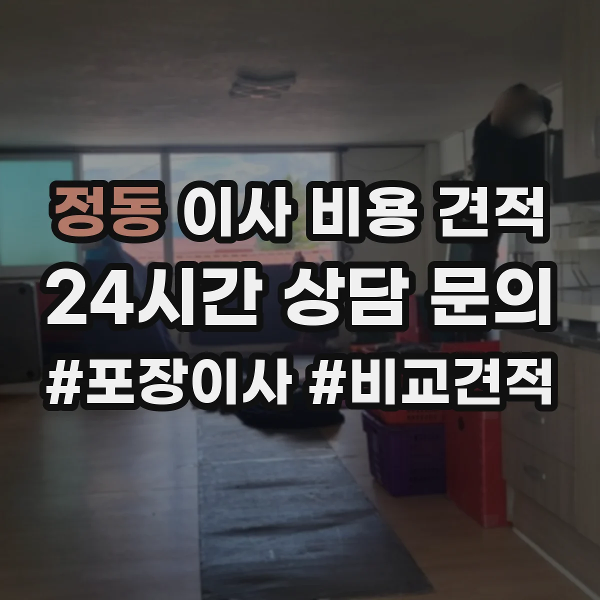 정동 이사 비용 견적