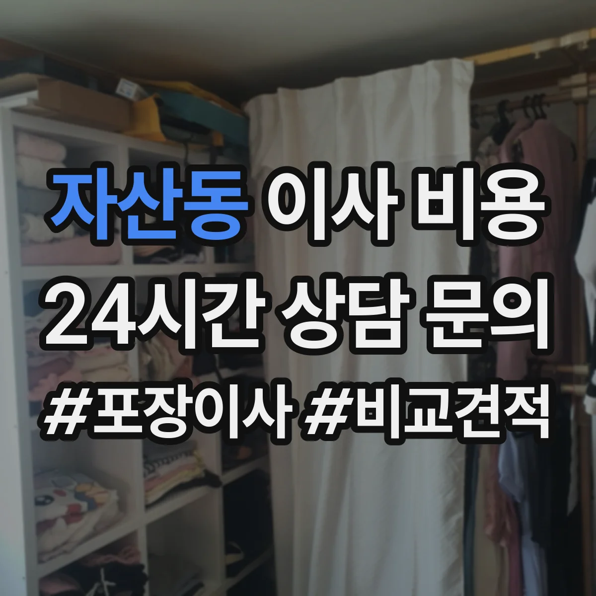 자산동 이사 비용