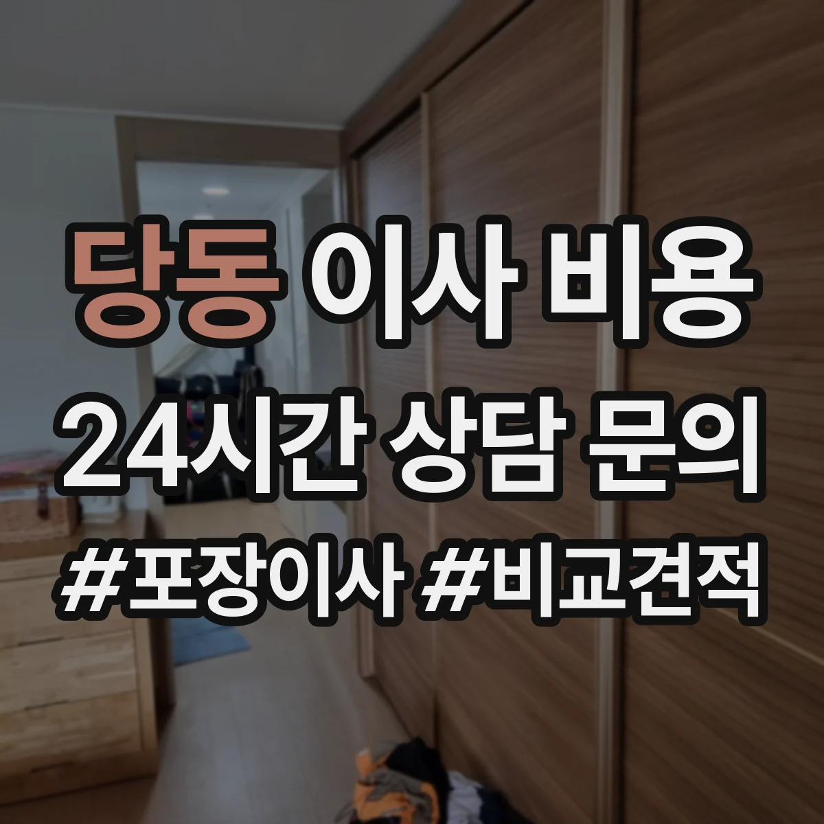 당동 이사 비용