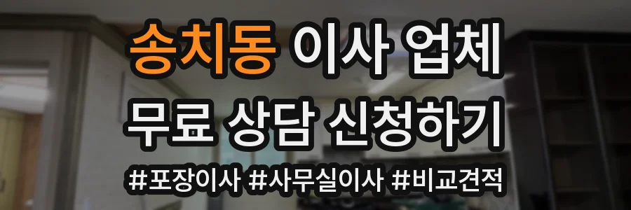 송치동 이사 업체