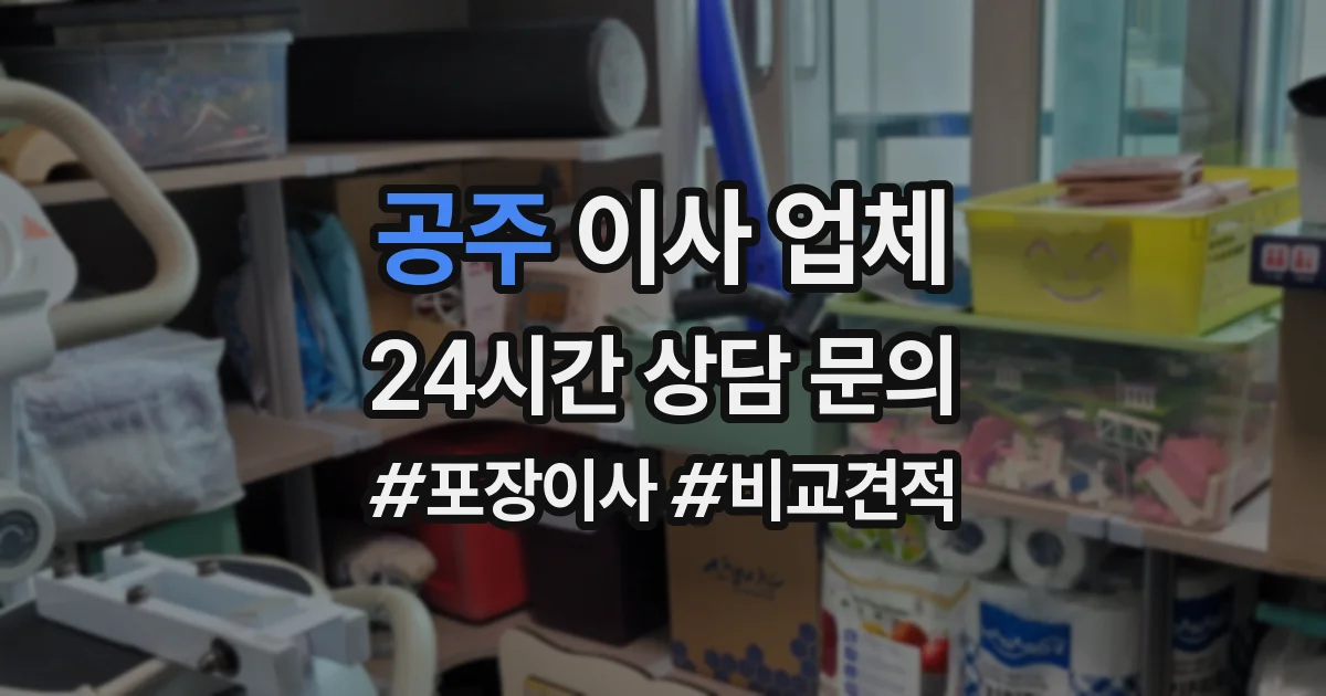 공주 이사 업체