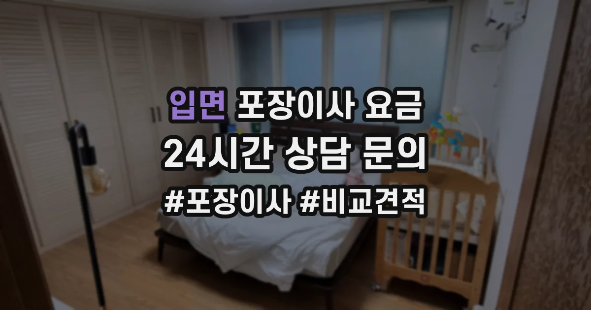 입면 포장이사 요금