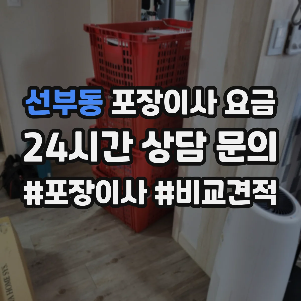 선부동 포장이사 요금