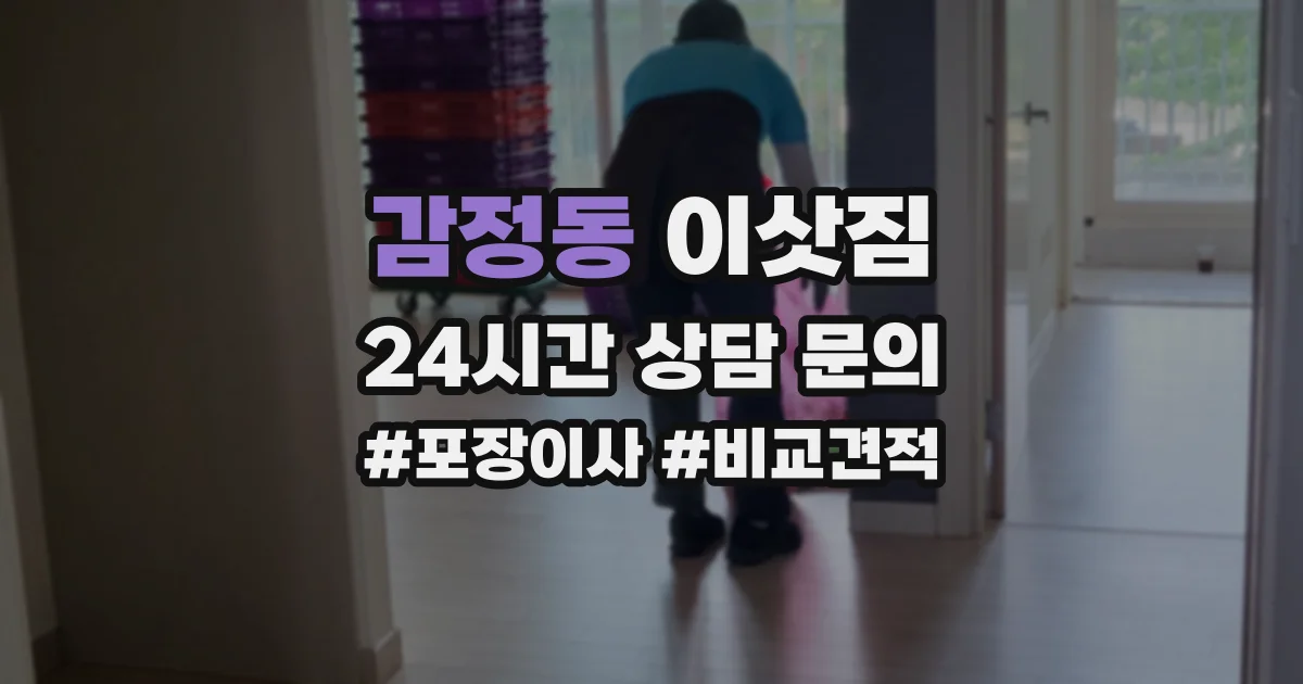 감정동 이삿짐