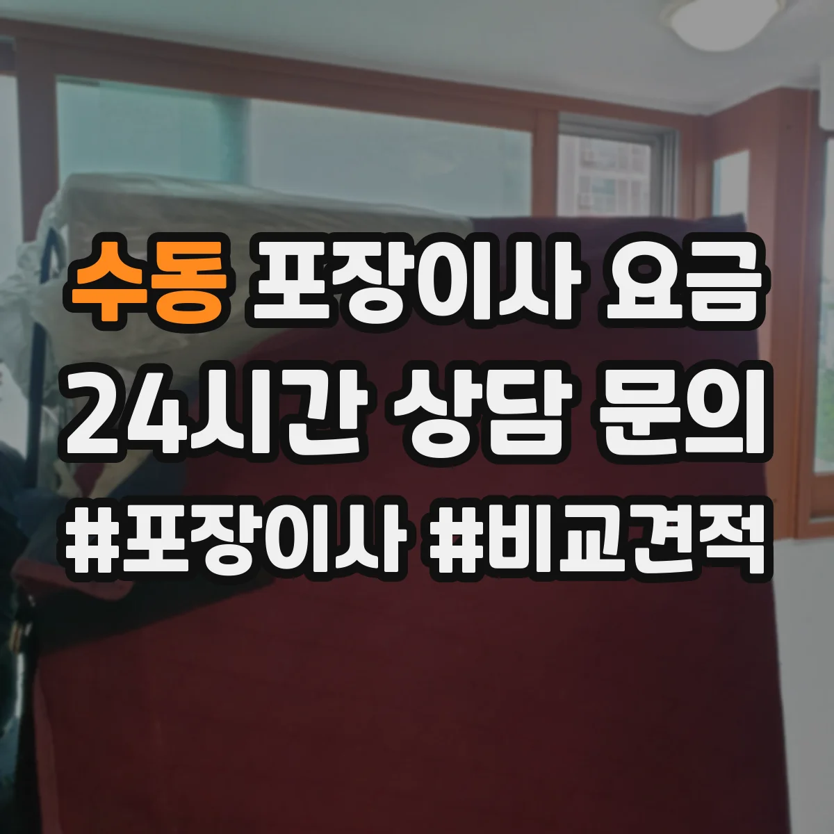 수동 포장이사 요금
