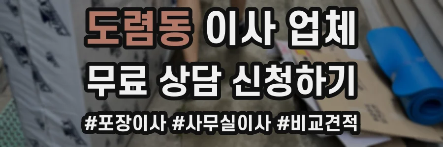 도렴동 이사 업체