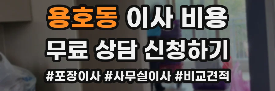 용호동 이사 비용