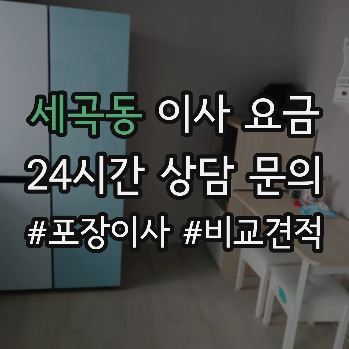 세곡동 이사 요금